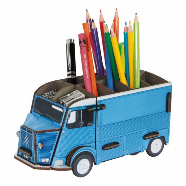 Pot à crayons Citroen HY bleu